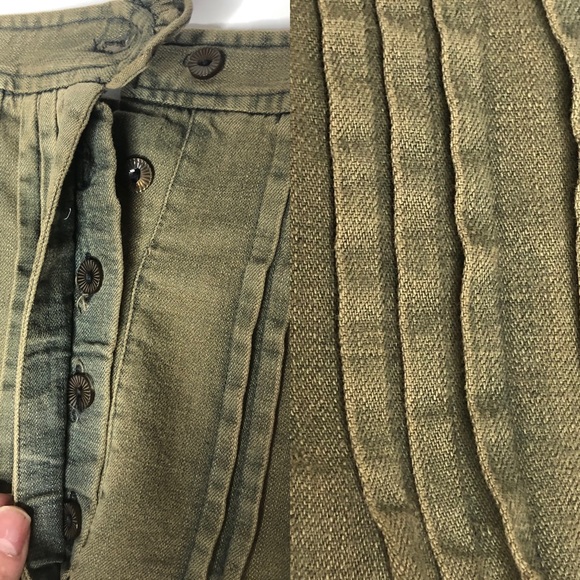 Vintage Isabel Marant Etoile Green Pleated Skirt green - Picture 7 of 8